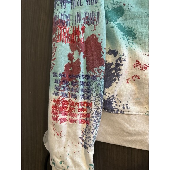 Dreamland Pullover Hoodie Small  Raised Embroidered Graffiti Colorful Street - Picture 10 of 16